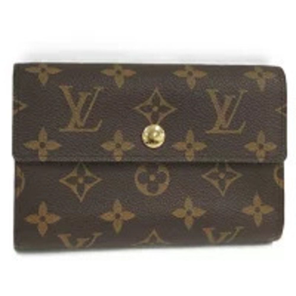 LOUIS VUITTON Portefeuille Alexandra Tri fold Wallet Monogram Brown